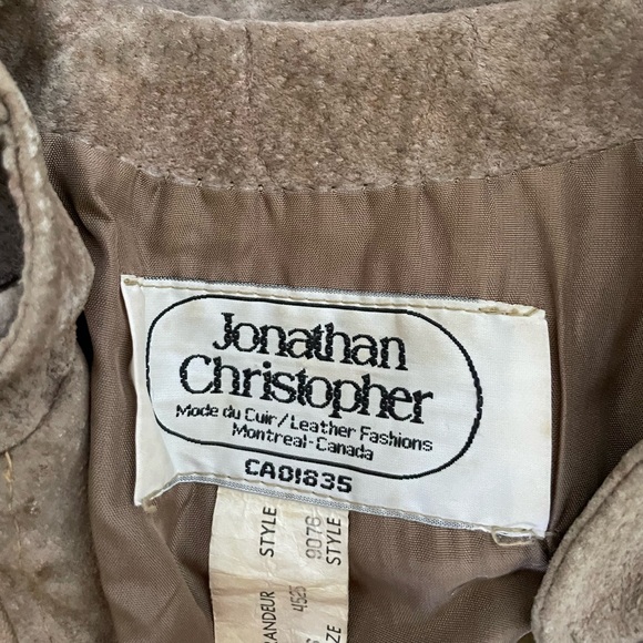 Vintage Leather Bomber Jacket - Picture 2 of 3